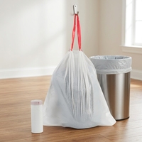 Sacs poubelles de cuisine jetables en PE à cordon, personnalisables, anti-fuite, pour usage domestique, vente en gros OEM/ODM - Fournisseur