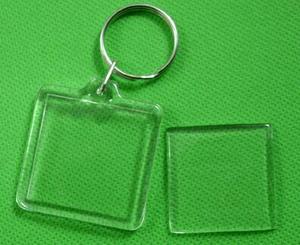 Porte-clés cadre photo DIY en acrylique transparent, porte-clés vierge - Product Image 4