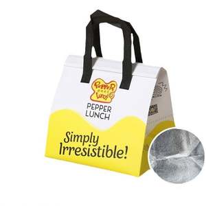 Sac isotherme réutilisable en gros, en matériau PP non tissé, avec poignée, thermique et imperméable, sac de transport pour le déjeuner - Product Image 3