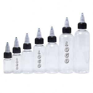 ขวด PET ขนาด 30 มล. 60 มล. 100 มล. 120 มล. สำหรับใส่หมึกสัก ขวดพลาสติกแบบมีฝาเกลียว ขวดหยดสี ขวดบรรจุน้ำมัน - Product Image 1