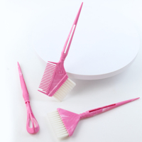 Ensemble d'outils de teinture pour cheveux en plastique, crème colorante pour cheveux, pinceau pour mèches, outils de teinture pour salon de coiffure, salon de barbier BR24
