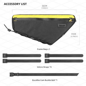 Muestra gratuita: Bolsa de bicicleta transpirable y ligera para almacenamiento en el tubo superior, con diseño ajustable en material Oxford. - Product Image 2
