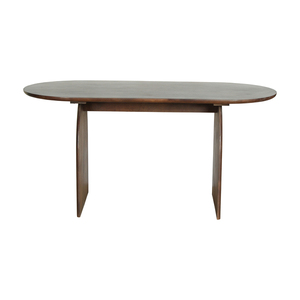 Mesa de Comedor de Madera de Mango Sólida de Alta Calidad, Acabado Marrón, Diseño Moderno para Comedor, de 4 a 6 Plazas, Muebles de Madera Duraderos - Product Image 1