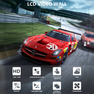 4k 46-inch FHD LCD bức tường video 0.88mm 3.5mm 8mm Màn hình quảng cáo cửa hàng bán lẻ Giáo Dục Kỹ thuật số biển xây dựng khối - Product Image 2