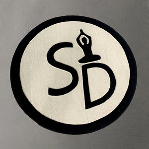 Tapis rond épais à poils longs avec motifs de cartes <span class=keywords><strong>du</strong></span> <span class=keywords><strong>monde</strong></span> en relief 3D, texture visuelle 3D personnalisée, bleu autour, design sculpté en 3D pour la salle à manger - Product Image 4