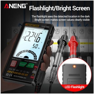<span class=keywords><strong>ANENG</strong></span> AN113E Multímetro Digital Profesional Multímetro Probador Medidor Voltímetro <span class=keywords><strong>Amperímetro</strong></span> Digital Común Probador Profesión - Product Image 6