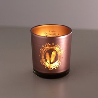 Vente en gros, conteneur de bougie gravé Unique, Festival, Ester, décor de noël, pots de bougie vides personnalisés