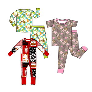 Piyama bambu makanan Romper ritsleting Jumpsuit bayi kustom pakaian tidur Onesie baru lahir untuk pakaian bayi baju tidur bayi - Product Image 1