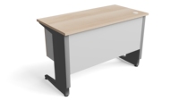 Bureau de direction en bois en forme de L pour usage commercial |   Armoire latérale modulaire mobile avec gestion des câbles, garantie de 3 ans pour le bureau