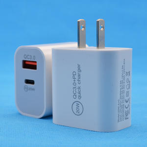 Wholesale Price Portable Travel 20W Phone Charger <b>USB</b> Type <b>C</b> Mobile Phone Power <b>Adapter</b> US <b>Plug</b> Fast <b>Usb</b> Wall Charger - Product Image 1