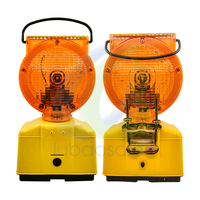 Feu de signalisation solaire à LED LB-6000 pour barricade, protection IP54, LED double face, interrupteur à verrouillage automatique personnalisé, lampe de sécurité routière