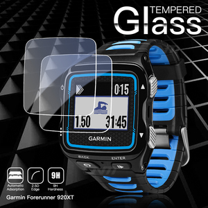 Película protectora transparente de vidrio templado para Garmin Forerunner <span class=keywords><strong>920</strong></span> <span class=keywords><strong>XT</strong></span>, Protector de pantalla completa para reloj inteligente - Product Image 2