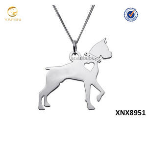 アメリカ地図テキサス州チャームネックレススターリングシルバー州ネックレスハート付き - Product Image 3