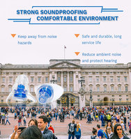 Bouchons d'oreilles en silicone liquide approuvés CE 23 dB, anti-bruit, réutilisables pour concerts et festivals de musique