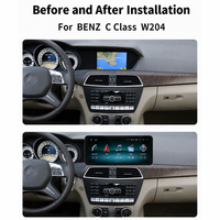 Sistema Estéreo Táctil de 10.25 Pulgadas para Mercedes-Benz Clase C W204/C204 NTG4.0 Android 14 4+64GB CarPlay/Android Auto Navegación WiFi