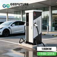 Chargeur DC commercial pour véhicules électriques 120 kW 180 kW, double pistolet, stations de recharge de niveau 3, CCS 1 2 GBT