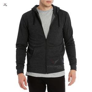 Vente en gros Sweat à capuche tendance de style moyen pour hommes, couleur contrastée, jeunesse, ample, décontracté, brodé, anti-rétrécissement, anti-rides, tricoté uni - Product Image 4