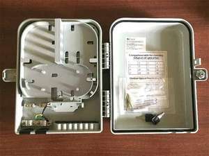 صندوق توزيع ألياف بصرية خارجي مقاوم للماء بـ 4 أو 8 أو 12 أو 16 أو 24 منفذ مع موصلات SC ومقسم - Product Image 3