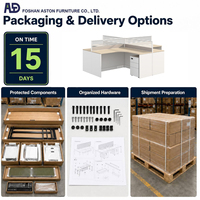 Meubles de bureau commerciaux, bureau de direction moderne, vente en gros directe d'usine, bureau de direction pour projet d'entreprise