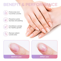 MissGel – Kit d'huile à cuticules bicolore à la vitamine E – Nutrition végétalienne pour les soins des ongles et des cuticules – Soin beauté nourrissant et réparateur pour les doigts