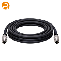 Câble d'extension aviation multi-conducteurs de qualité industrielle, mâle-mâle, IP67, conducteurs OFC, PVC, 500 mm, pour capteurs et automatisation