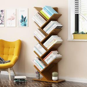 Libreria per Bambini a Forma di Albero, Mobile di Stoccaggio Multilivello in Bambù, Arredamento Moderno per Soggiorno dal Design Semplice - Product Image 4