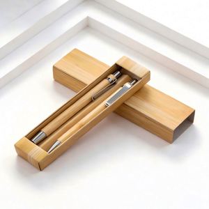 Promotional Eco-friendly Bamboo Ballpoint <b>Pen</b> Set Universal Stylus <b>Pen</b> for Wedding Signature Custom <b>Pen</b> for Corporate Gift Set - Product Image 4