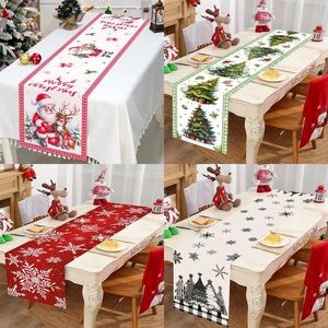 <span class=keywords><strong>Chemin</strong></span> <span class=keywords><strong>de</strong></span> <span class=keywords><strong>table</strong></span> imprimé Noël en promotion pour les fêtes, les dîners et la décoration <span class=keywords><strong>de</strong></span> la <span class=keywords><strong>table</strong></span> <span class=keywords><strong>de</strong></span> cuisine à la maison - Product Image 1