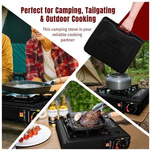 Estufa <span class=keywords><strong>de</strong></span> Camping Portátil con Estuche <span class=keywords><strong>de</strong></span> Transporte, para Camping, Senderismo, Emergencias, Esencial para Fiestas al Aire Libre, 7800 BTU <span class=keywords><strong>de</strong></span> Potencia - Product Image 6