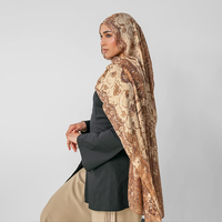 Foulards Hijab Modal Haute Qualité Vente Chaude Personnalisée 200cm Coton Ombré Vela Crocodile