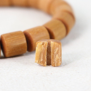 Nouveau bracelet en bois de santal, perles baril de 8 mm, brin unique, perles de prière bouddhistes en bois, style ethnique rétro chinois, unisexe - Product Image 3