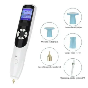 Wireless 2in1 Cold Handheld Ozone Fibroblast Plasma Pen For Eyelid Face Lifting Wrinkle Spot Mole Freckle Removal Skin Care