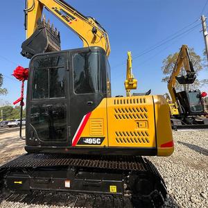 Excavatrice SANY SY95 d'occasion en gros, modèle 2023, poids opérationnel de 9,5 tonnes, capacité de la benne de 0,4 m, prix bas, moteur Isuzu - Product Image 1