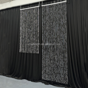Commercio all'ingrosso luce della stringa <span class=keywords><strong>tenda</strong></span> fata porta da sposa <span class=keywords><strong>con</strong></span> <span class=keywords><strong>perline</strong></span>