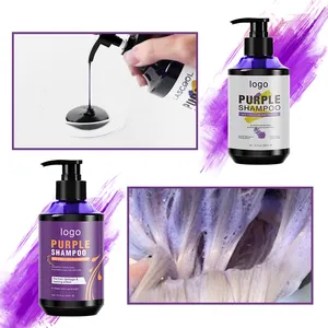 OEM Custom Sulfate Free Shampoo Say Goodbye To Yellow Hair Color Protection Anti Brassy Private Label Purple Shampoo