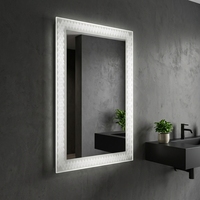 Projecteur de lumière LED multifonction, interrupteur intelligent, en verre Super blanc, pour salle de bains, maquillage, miroir de courtoisie