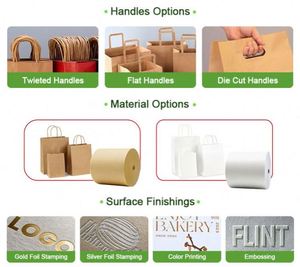 Wholesale Luxury <b>Craft</b> Gift Brown White Sac En Papier Cheap Coffee <b>Bag</b> Recycled Printed Branded Packaging Custom Kraft Paper <b>Bag</b> - Product Image 4