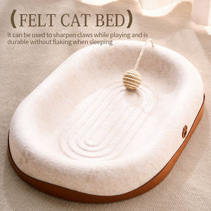 Großhandel Custom Anti-Scratching Filz Katzen nest All Seasons Multifunktion ales Katzen bett - Product Image 2