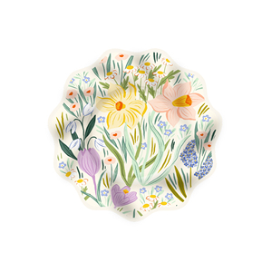 DAMAI - Juego de Vajilla Desechable con Diseño de Flores para Fiestas, Platos, Servilletas y Vasos de Papel Verdes - Product Image 3