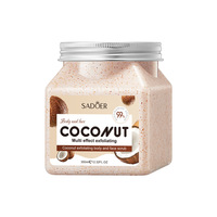 Gommage corporel et visage à la noix de coco, éclaircissant, lissant, nettoyage en profondeur pour les peaux grasses, utilisation sur tout le corps