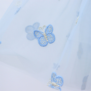 Nuovo Arrivo 2025: Abito Estivo da Principessa per <span class=keywords><strong>Bambina</strong></span> con Maniche Corte a Campana, Ricamo a <span class=keywords><strong>Farfalla</strong></span> e Tulle Morbido - Product Image 6