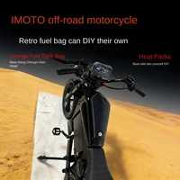HIMOTO Black Warrior/Black Knight Moto Électrique Tout-Terrain 48V à Pneus Larges pour Adultes, Batterie au Lithium, Cadre en Alliage d'Aluminium, Export