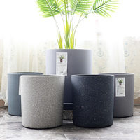 Grand pot d'arbre artificiel en plastique PP durable, style classique, pour jardin et extérieur, pot de fleurs, décoration intérieure, suspendu ou sur pied