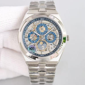 Montre mécanique classique de haute qualité à phases de lune creuses, style table éternelle - Product Image 1