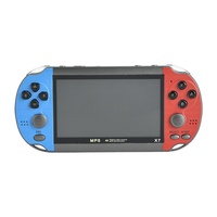 Console de jeu portable X7 à double joystick, écran tactile rétro de 4,3 pouces, style PSP pour enfants, batterie 5500 mAh, double langue, autre système d'exploitation, CN