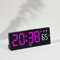 Neuer digitaler LED-Bildschirm Wecker USB-Strom batterie Elektrische Uhr mit Kalender temperatur Luft feuchtigkeit Desktop-Tisch uhr