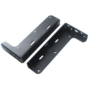 Support mural robuste noir rectangulaire peint pour armoire de cuisine, meuble-lavabo de salle de bain, rangement de tiroirs - Product Image 3