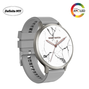 Montre connectée AMOLED de 1,75 pouce M11-DM90, ultra-fine de 9,9 mm, étanche IP67, avec détection de santé et suivi du sommeil, couleur argent - Product Image 4