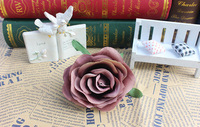 SPR Nouveauté 100 pièces/lot 8 cm en vrac, roses artificielles en mousse de soie modernes et simples, tête de fleurs pour décoration de mariage, bouquet