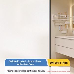 Film de confidentialité moderne <span class=keywords><strong>pour</strong></span> fenêtre de salle de bain, <span class=keywords><strong>autocollant</strong></span> givré imperméable <span class=keywords><strong>pour</strong></span> portes de <span class=keywords><strong>douche</strong></span>, de cuisine, de verre, <span class=keywords><strong>pour</strong></span> appartements, hôtels et lieux de divertissement - Product Image 4